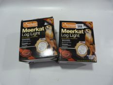 2 Kingfisher Meerkat Log Lights