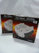 2 2000 Watt Fan Heaters