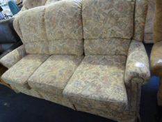 Floral Patterned 3 Seat Settee