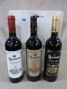 3 Bottles of Tempranillo Red Wine