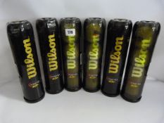 *6 Packs of Wilson US Open Tennis Balls