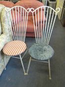 2 Wrought Iron Patio Chairs