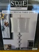 *Welton Crystal Table Lamp