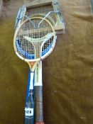 2 Tennis Rackets & Badminton Racket