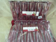*2 Packs of Mozaik Champagne Flutes