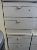 2 White Bedside Cabinets