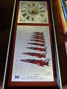 Red Arrows Wall Clock