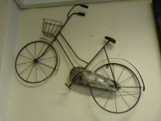 Metal Bicycle Wall Hanging