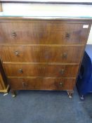 Oak Chest of 4 Drawers