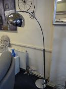 Chrome Standard Lamp & Shade