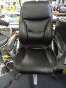 *Black Leather Executive Chair