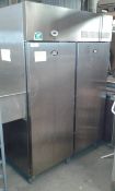 Foster Prog 1350 upright stainless steel  double door chiller