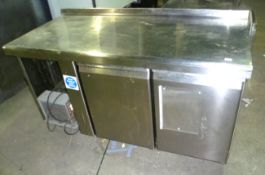 2 Door st/steel prep chiller, tested – faulty