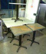 7 x cafe tables