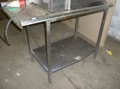 Dishwasher pass through table