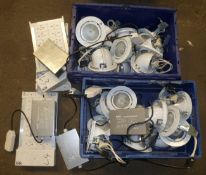 24 x circular downlights + connection gear