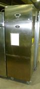 Single door Foster freezer, stainless steel upright