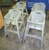 4 x high chairs