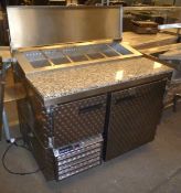 Saladette chiller 1200mm with space for gastro pots