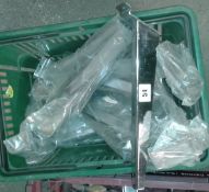 Approx 12 x 300mm sloping slatwall shelf brackets