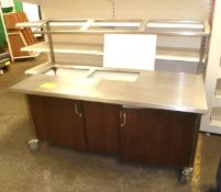 *Mobile cutlery/condiment unit, 1700mm long