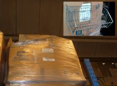 Box containing approx 18 x new 450mm column mounted wire baskets (non- stacking) for 450mm