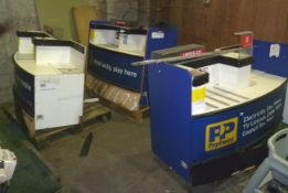 3 x small checkouts, need refurbishment