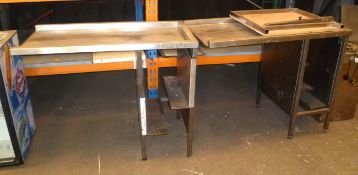 2 x tables for dishwasher passthrough system