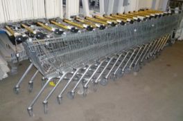 185L Wanzl shop trolleys, coin mech, 16 of