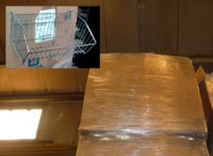 Box containing approx 18 x new 450mm column mounted wire baskets (non- stacking) for 450mm