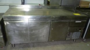 Olies 4 door st/steel prep chiller