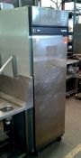 Foster single door upright stainless steel freezer