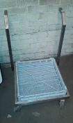 Dishwasher tray trolley, stainless Steel