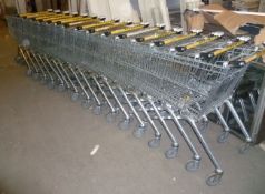185L Wanzl shop trolleys, coin mech, 16 of