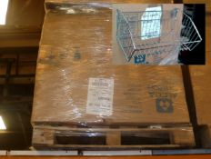 Box containing approx 18 x new 450mm column mounted wire baskets (non- stacking) for 450mm