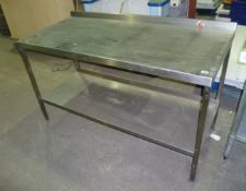 1500mm st/steel table