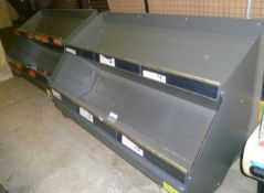 2 x 1850 mobile fruit & veg stands