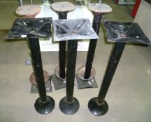 6 x poseur table bases