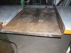 1m x 800mm stainless steel table top