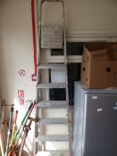 Pair of 8 Tread Aluminium Step Ladders