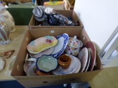 2 Boxes of Bric-a-Brac including China & Glassware