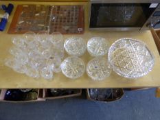 Collection of Cut Glass Glasses etc