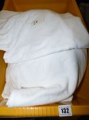 *Box containing Assorted White Polo Shirts