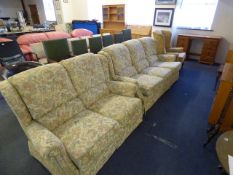 3 Seat & 2 Seat Floral Settee