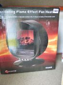 *Oscillating Flame Effect Fan Heater