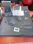 *Pair of KS Manhattan Wireless Headphones & Speaker