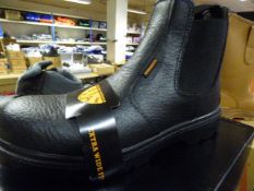 *Pair of WS Industrial Footwear Black Leather Dealer Boots Size 12