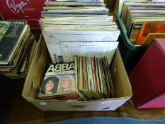 Box containing Lp & Single Records