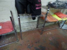 *3 Pieces of Adjustable Chrome Shelving