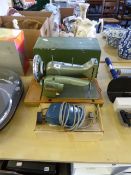 Jones Electric Sewing Machine in Case